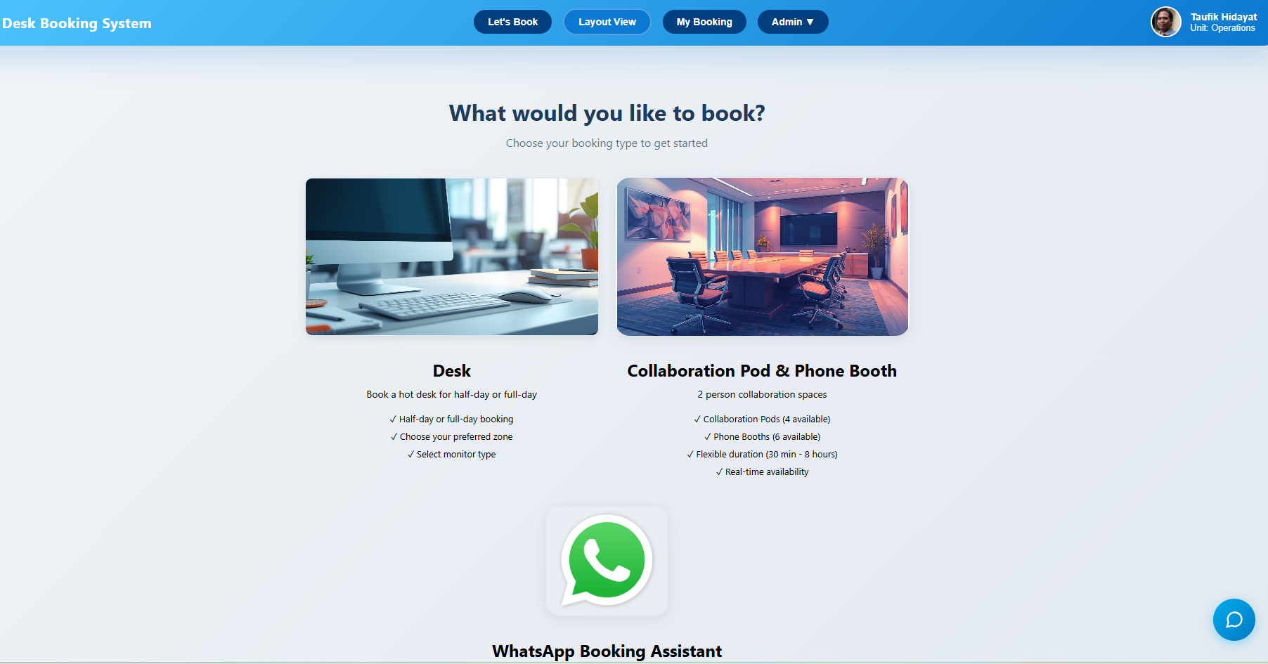 Booking Dashboard